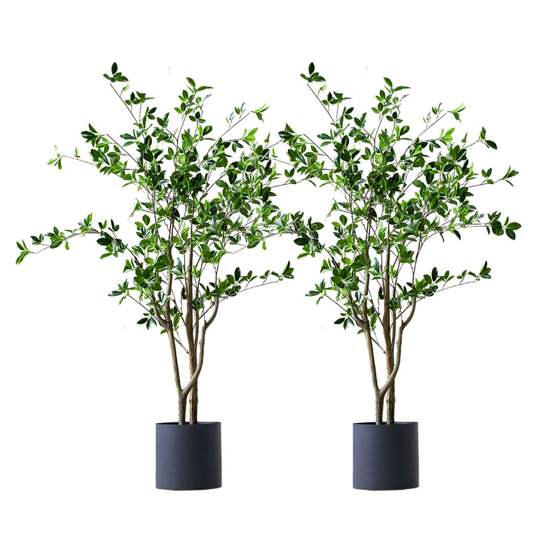 Premium 2X 120cm Green Artificial Indoor Watercress Tree Fake Plant Simulation Decorative - image1