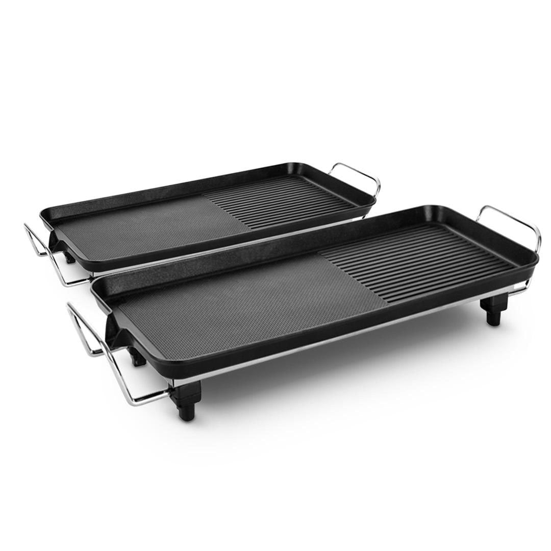 Premium 48cm 68cm Electric BBQ Grill Teppanyaki Tough Non-Stick Surface Hot Plate Kitchen Bundle - image1