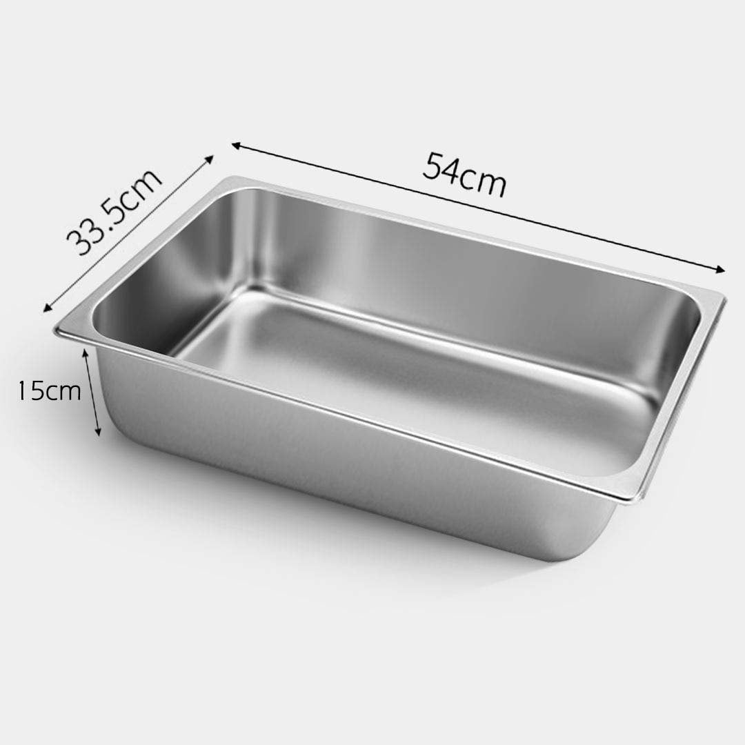 Premium 4X Gastronorm GN Pan Full Size 1/1 GN Pan 15cm Deep Stainless Steel Tray - image2