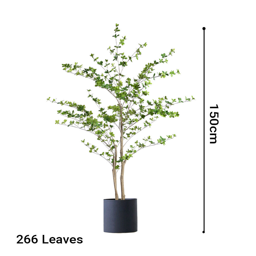 2X 150cm Green Artificial Indoor Watercress Tree Fake Plant Simulation Decorative - image2