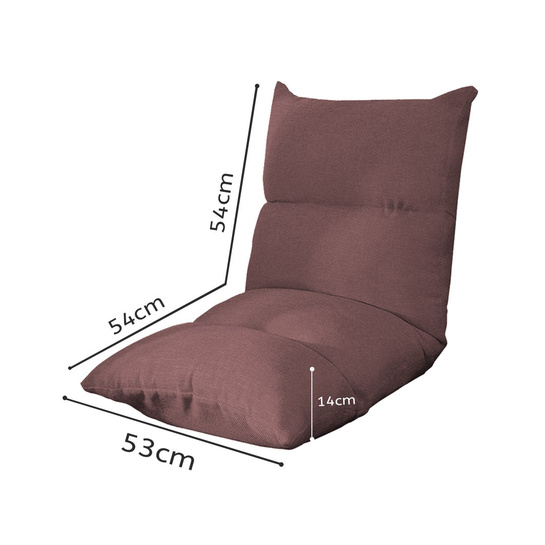 Premium Lounge Floor Recliner Adjustable Lazy Sofa Bed Folding Game Chair Coffee - image2