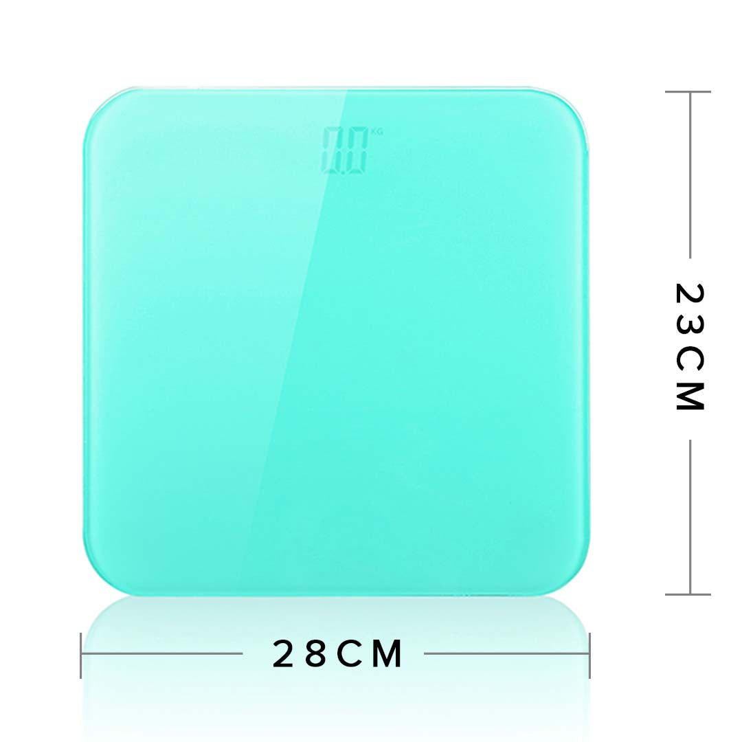 Premium 180kg Digital Fitness Weight Bathroom Gym Body Glass LCD Electronic Scales Blue - image8