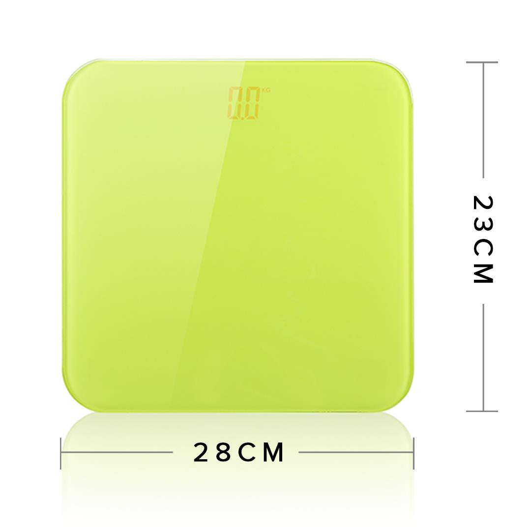 Premium 180kg Digital Fitness Weight Bathroom Gym Body Glass LCD Electronic Scales Green - image2