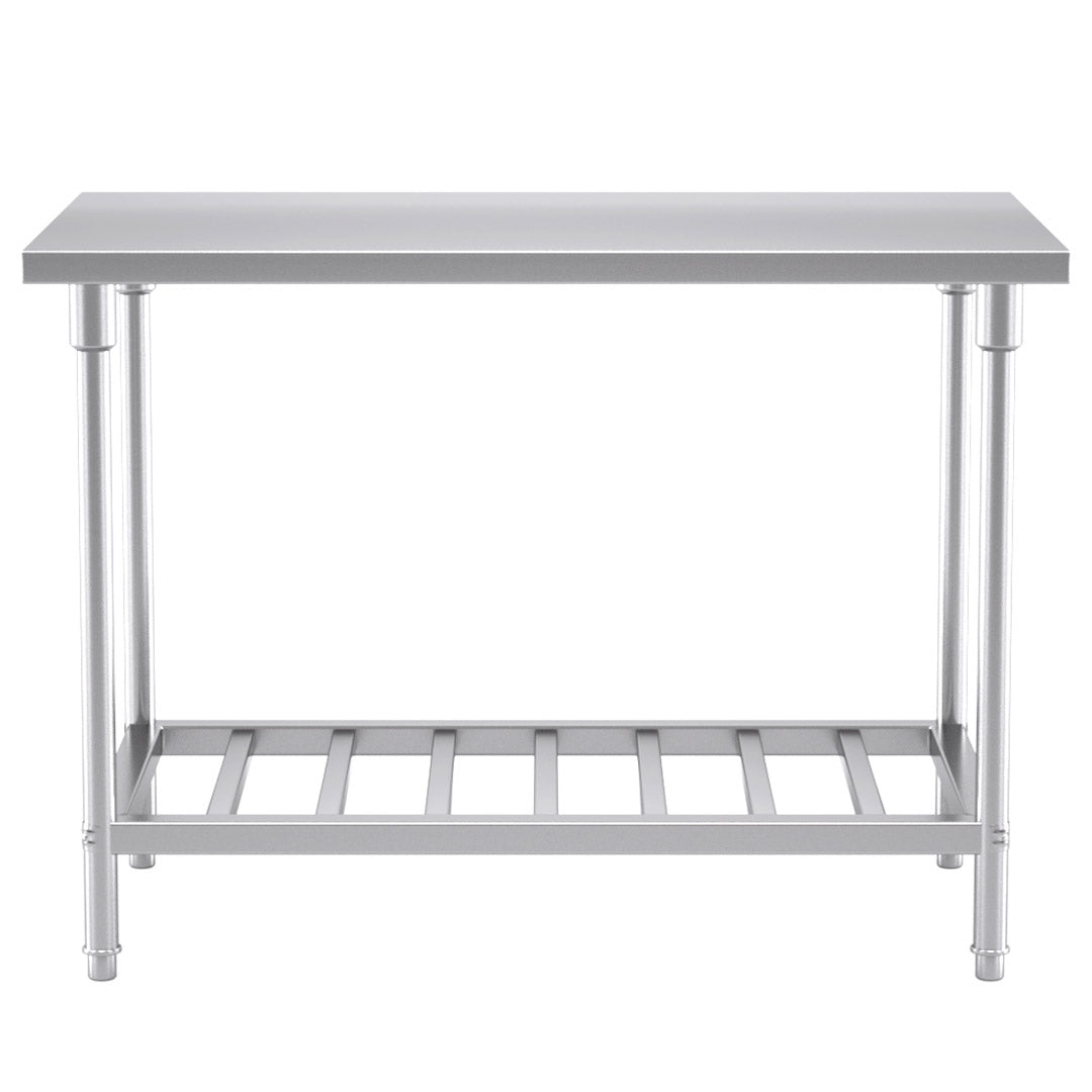 Premium Commercial Catering Kitchen Stainless Steel Prep Work Bench Table 120*70*85cm - image2