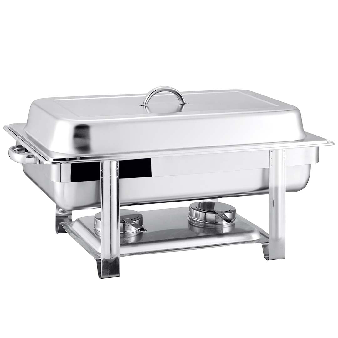 Premium 4X Stainless Steel Chafing Double Tray Catering Dish Food Warmer - image2