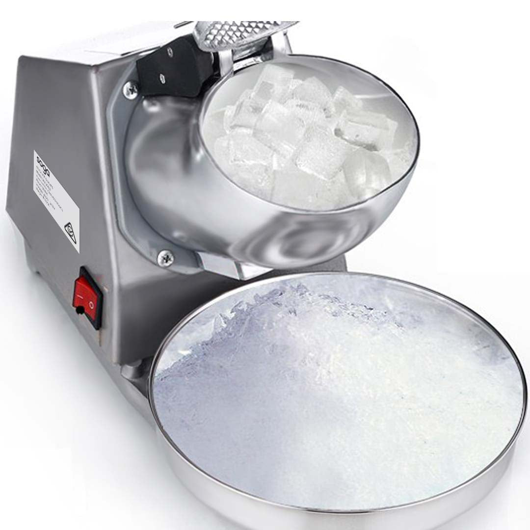 Premium Dual Blade Ice Shaver Electric Stainless Steel Ice Crusher Slicer Machine Commercial - image2