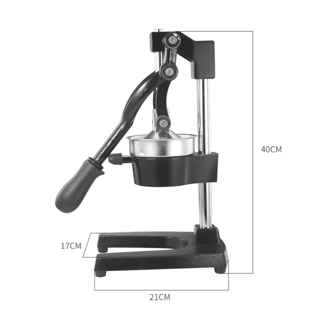 Premium 2x Commercial Manual Juicer Hand Press Juice Extractor Squeezer Black - image2