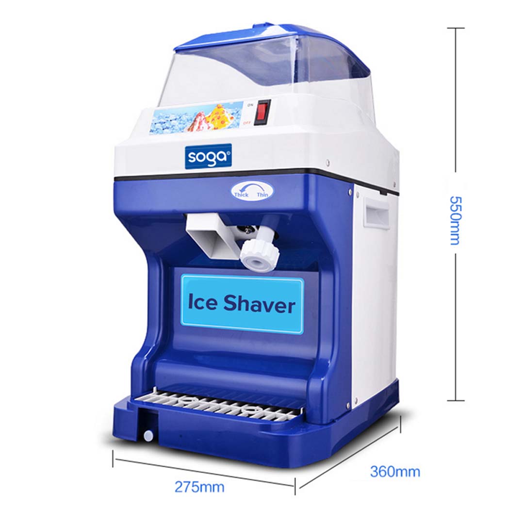 Premium 2X Ice Shaver Commercial Electric Stainless Steel Ice Crusher Slicer Machine 180KG/h - image2