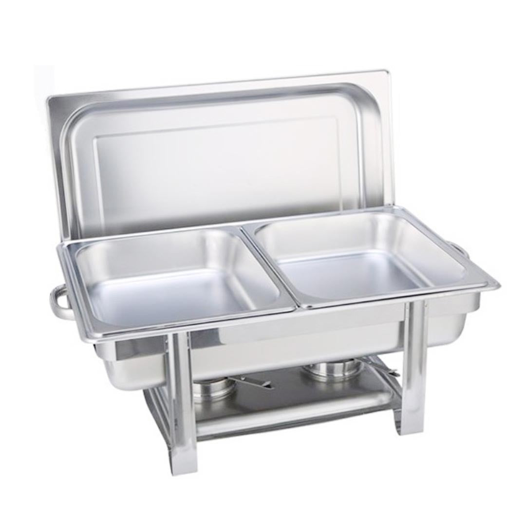 Premium Stainless Steel Chafing 2x4.5L Catering Dish Food Warmer - image1