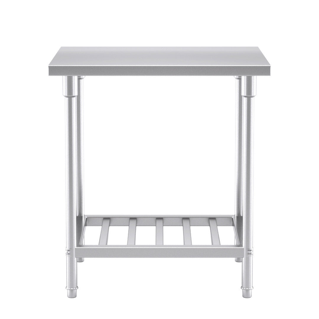 Premium Commercial Catering Kitchen Stainless Steel Prep Work Bench Table 80*70*85cm - image2