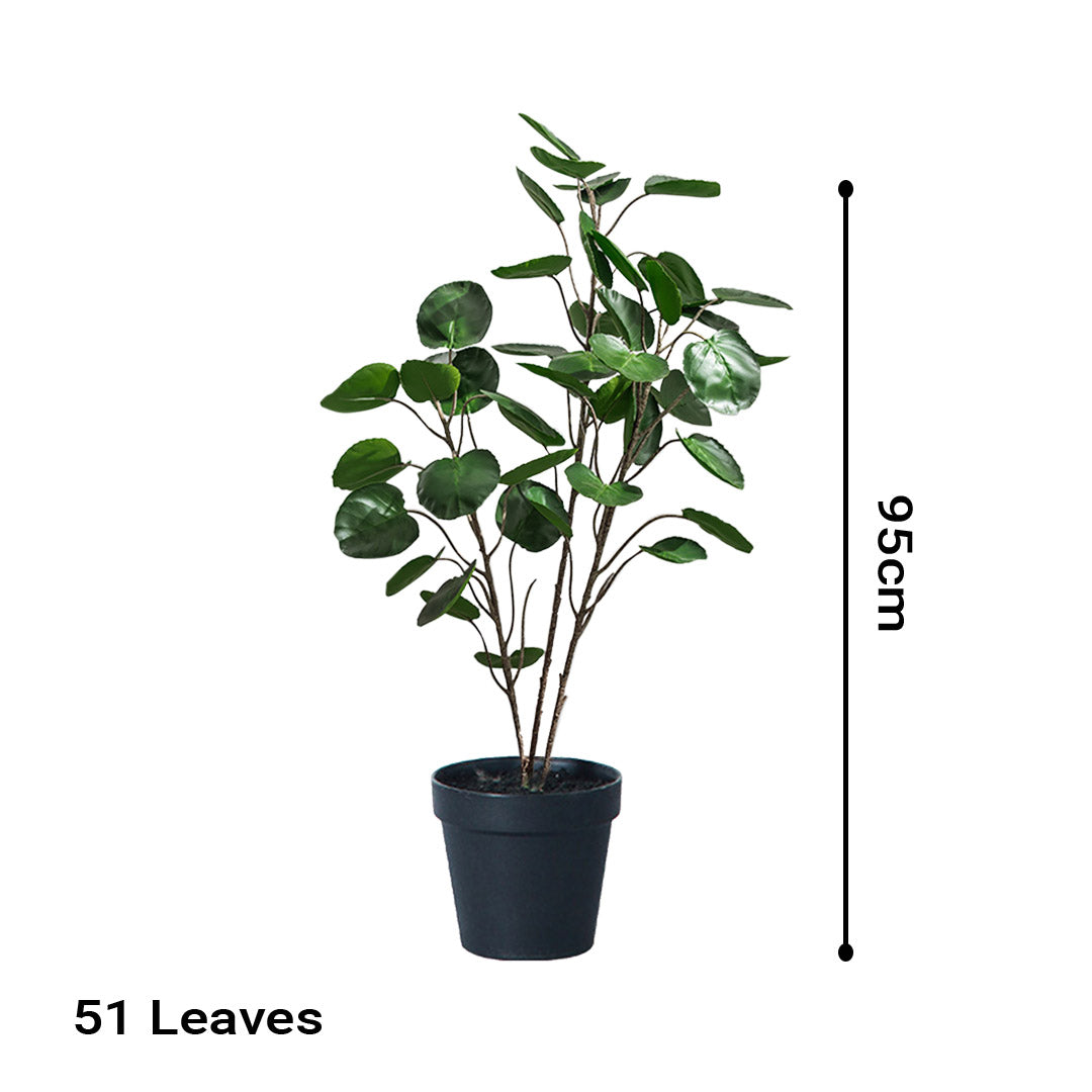 Premium 95cm Green Artificial Indoor Pocket Money Tree Fake Plant Simulation Decorative - image2