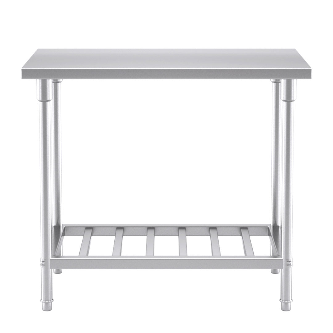 Premium Commercial Catering Kitchen Stainless Steel Prep Work Bench Table 100*70*85cm - image2