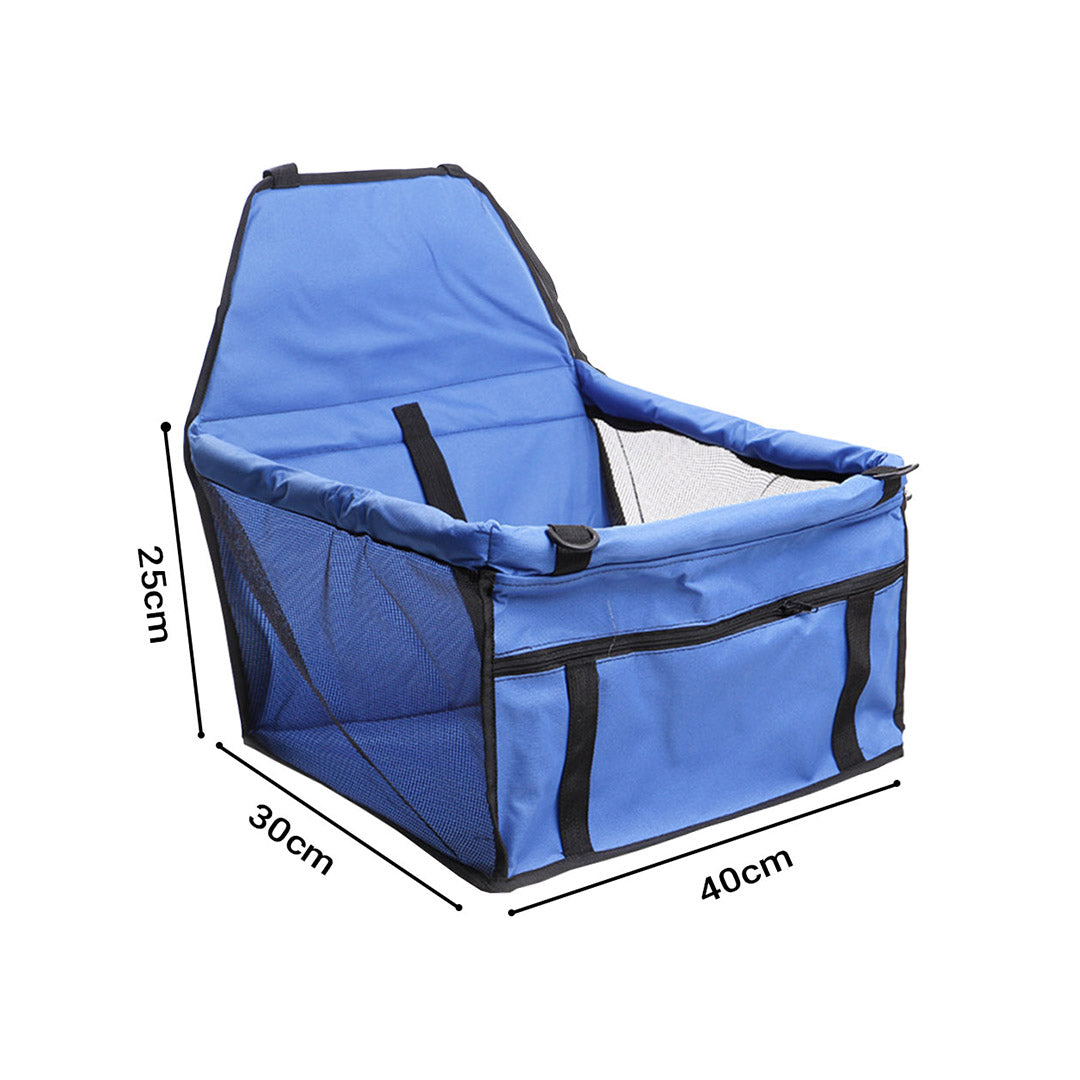 Premium Waterproof Pet Booster Car Seat Breathable Mesh Safety Travel Portable Dog Carrier Bag - image2