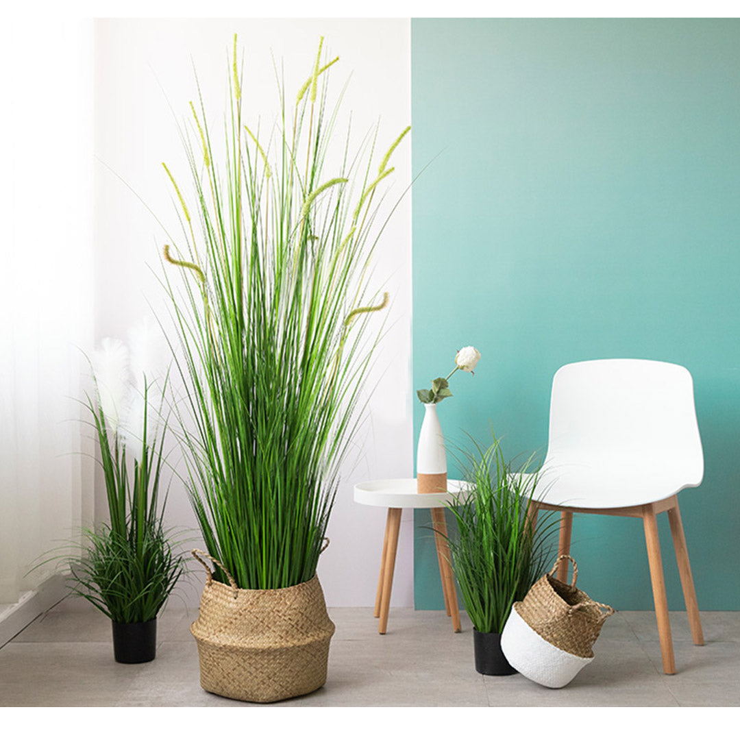 Premium 2X 150cm Green Artificial Indoor Potted Reed Grass Tree Fake Plant Simulation Decorative - image3