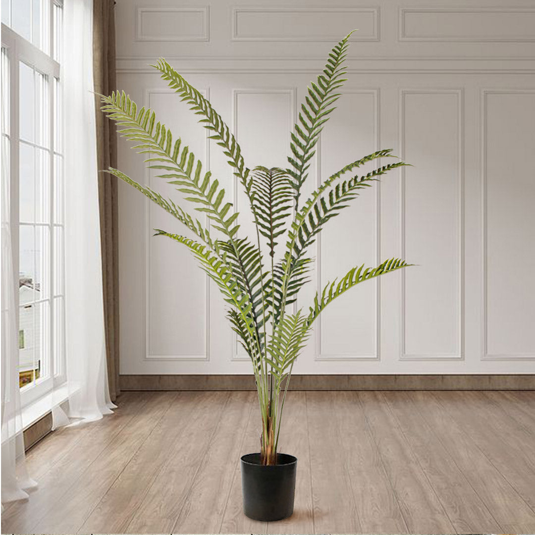 Premium 4X 240cm Artificial Green Rogue Hares Foot Fern Tree Fake Tropical Indoor Plant Home Office Decor - image3