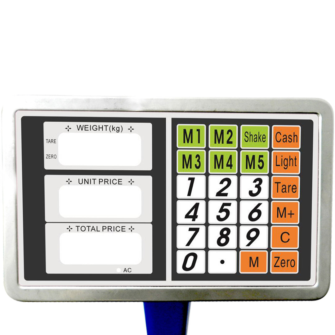 Premium 300kg Electronic Digital Platform Scale Computing Shop Postal Scales Weight Blue - image3