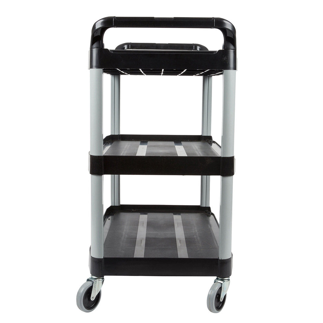 Premium 3 Tier Food Trolley Food Waste Cart Storage Mechanic Kitchen Black Large - image3