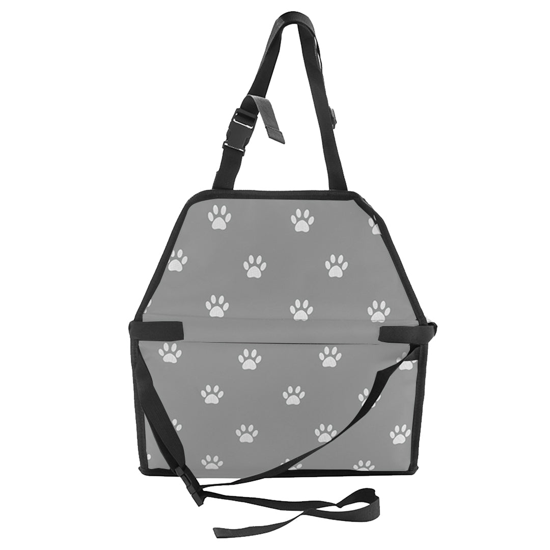 Premium Waterproof Pet Booster Car Seat Breathable Mesh Safety Travel Portable Dog Carrier Bag Grey - image3