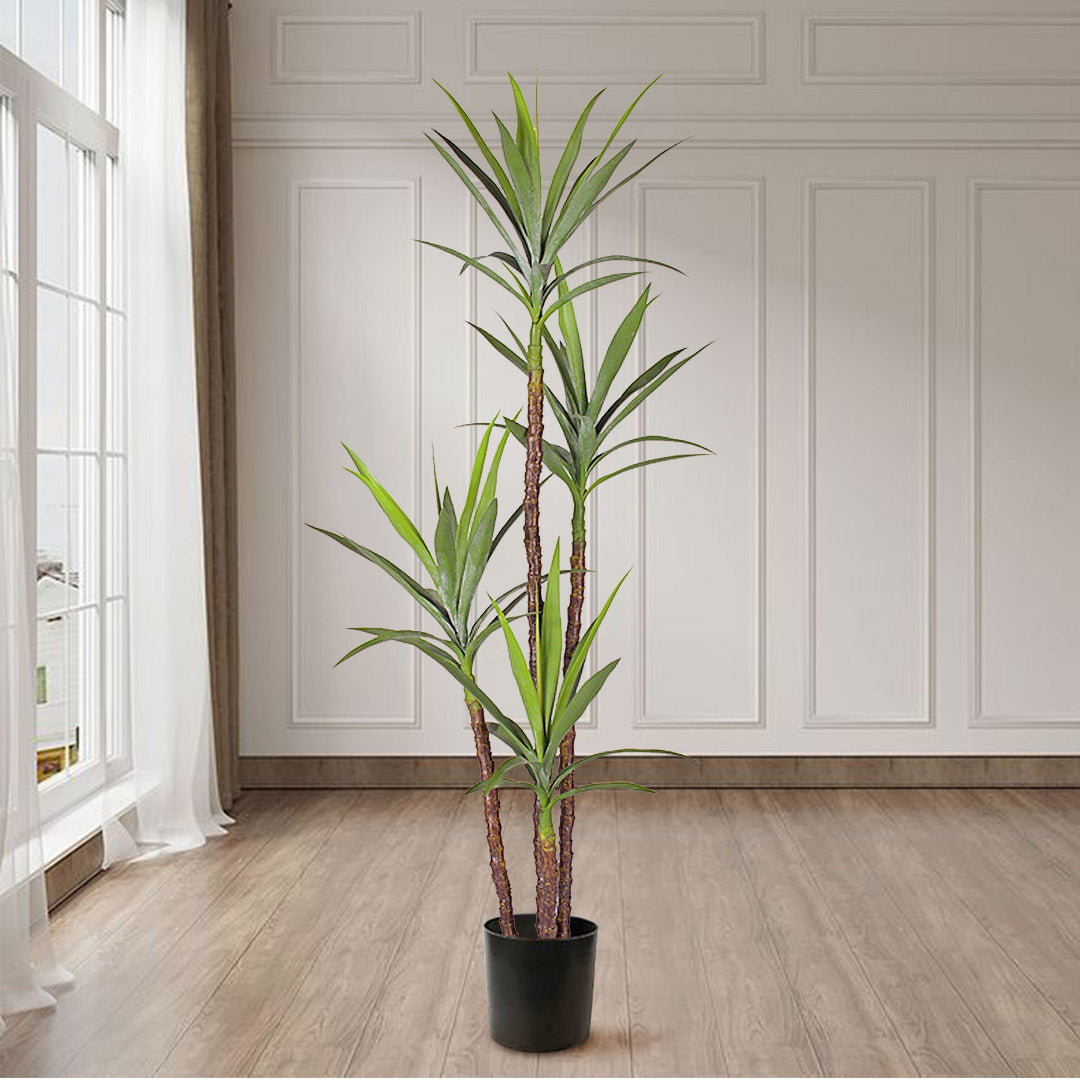 Premium 2X 180cm Artificial Natural Green Dracaena Yucca Tree Fake Tropical Indoor Plant Home Office Decor - image3