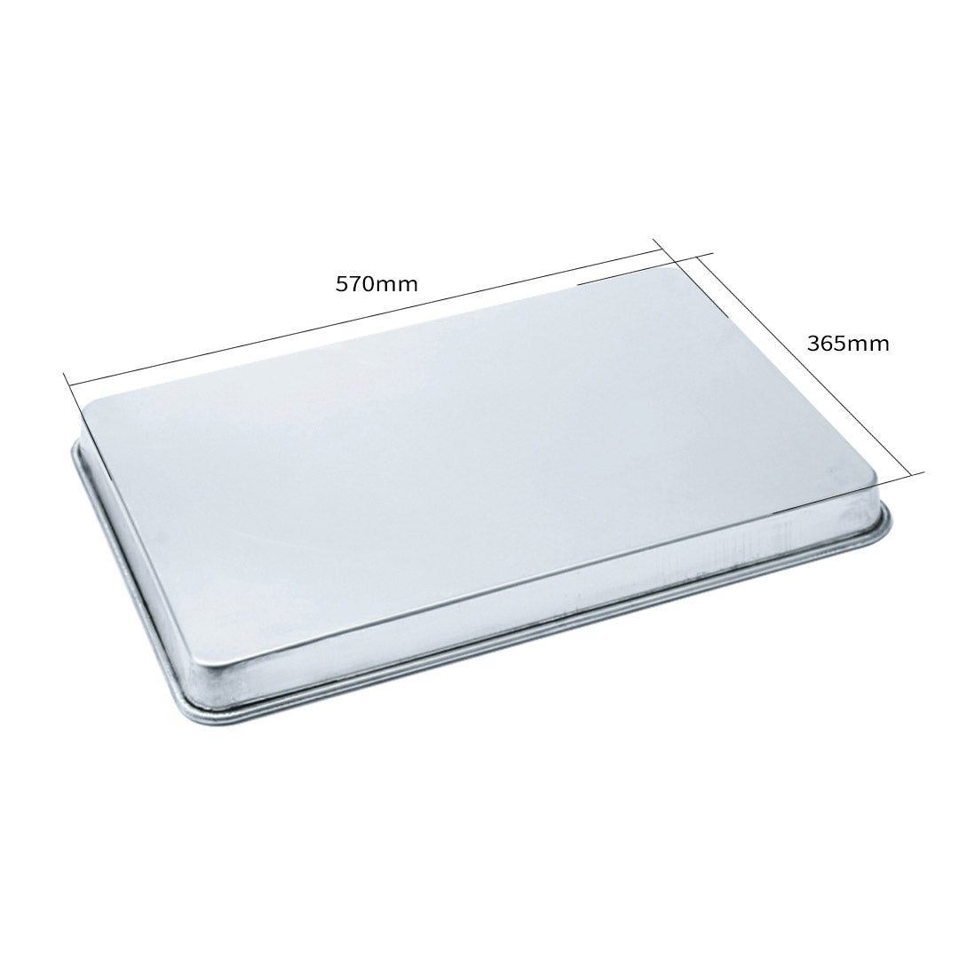 Premium 2X Aluminium Oven Baking Pan Cooking Tray for Baker Gastronorm 60*40*5cm - image3