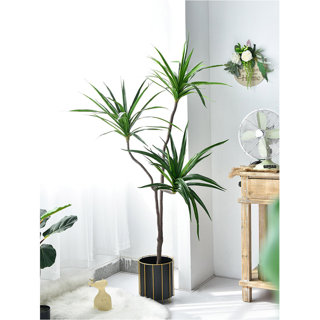 Premium 4X 180cm Green Artificial Indoor Brazlian Iron Tree Fake Plant Decorative 3 Heads - image3