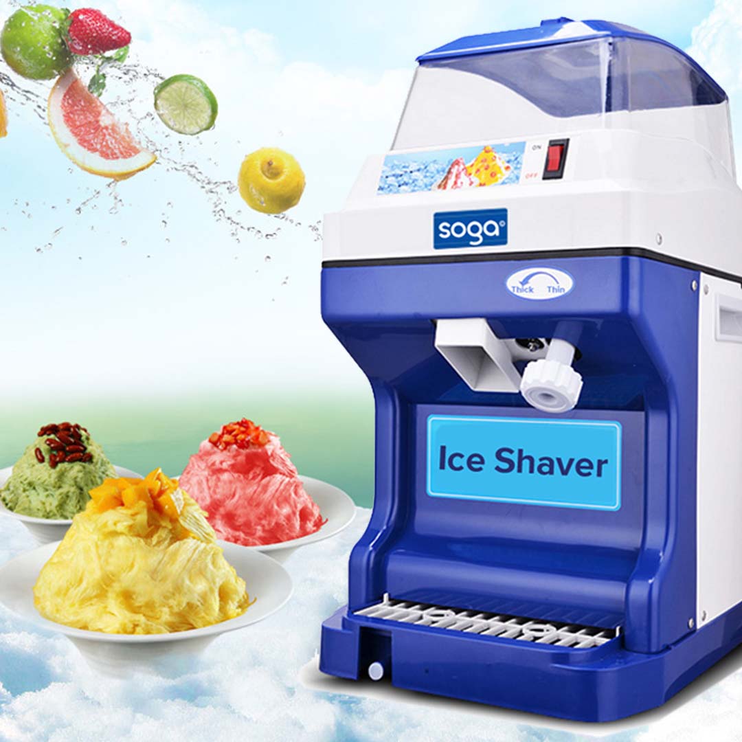 Premium 2X Ice Shaver Commercial Electric Stainless Steel Ice Crusher Slicer Machine 180KG/h - image3