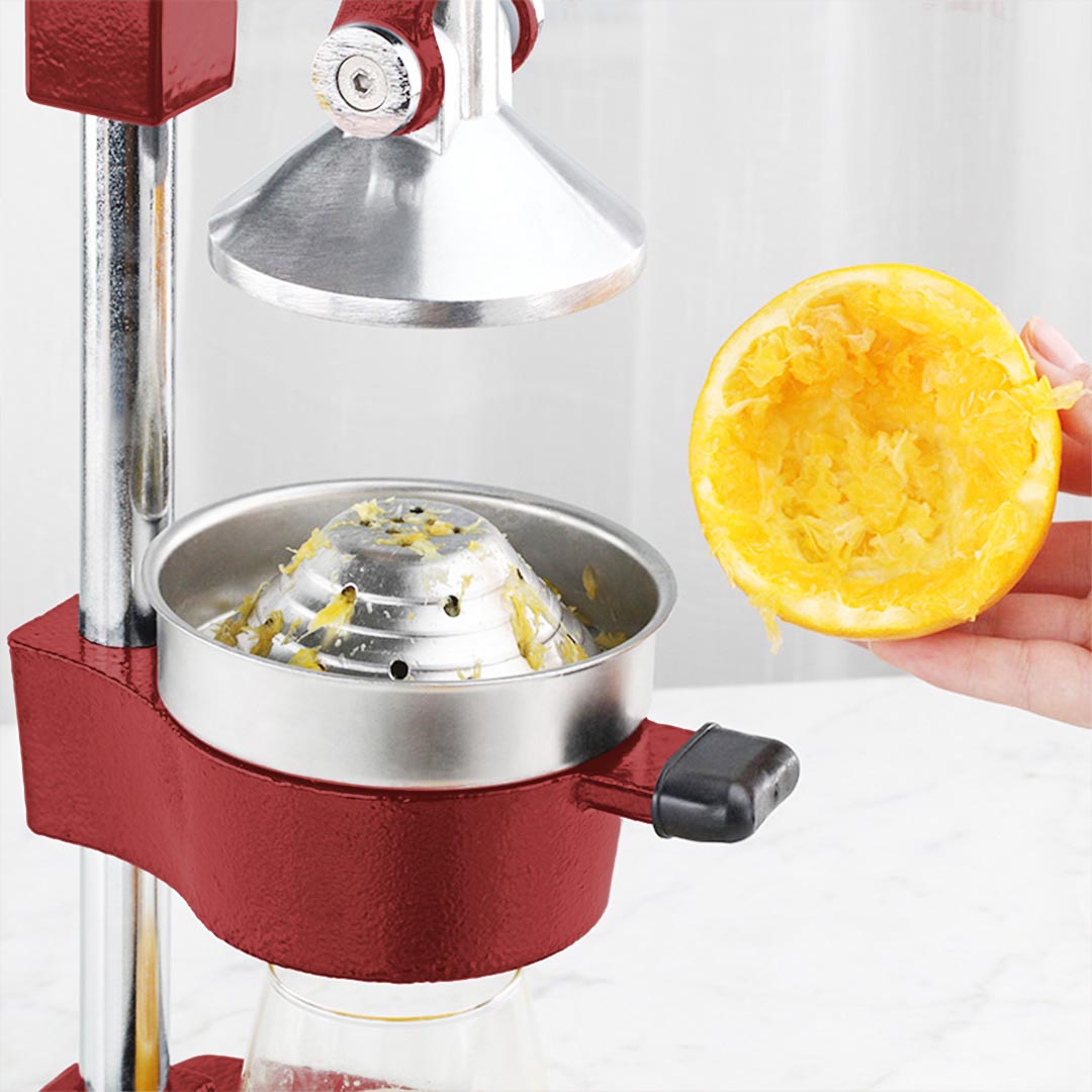 Premium Commercial Manual Juicer Hand Press Juice Extractor Squeezer Orange Citrus Red - image3