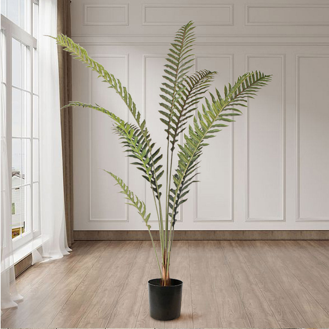 Premium 2X 180cm Artificial Green Rogue Hares Foot Fern Tree Fake Tropical Indoor Plant Home Office Decor - image3