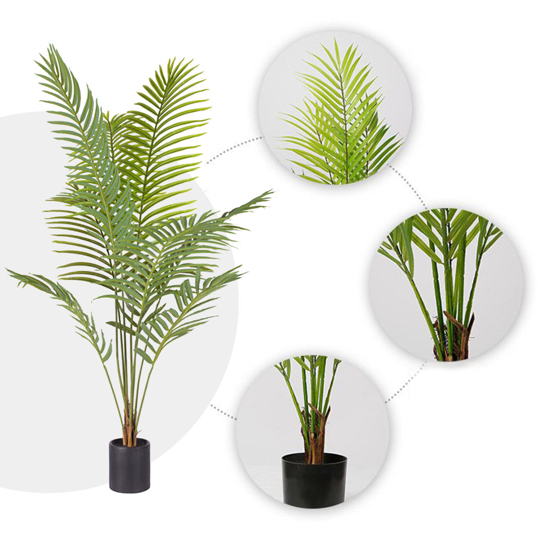 Premium 4X 180cm Green Artificial Indoor Rogue Areca Palm Tree Fake Tropical Plant Home Office Decor - image4