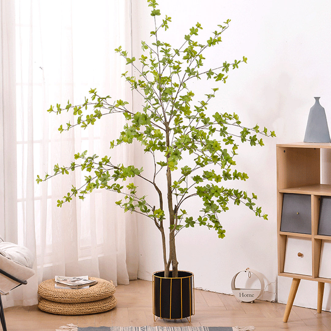 2X 150cm Green Artificial Indoor Watercress Tree Fake Plant Simulation Decorative - image4