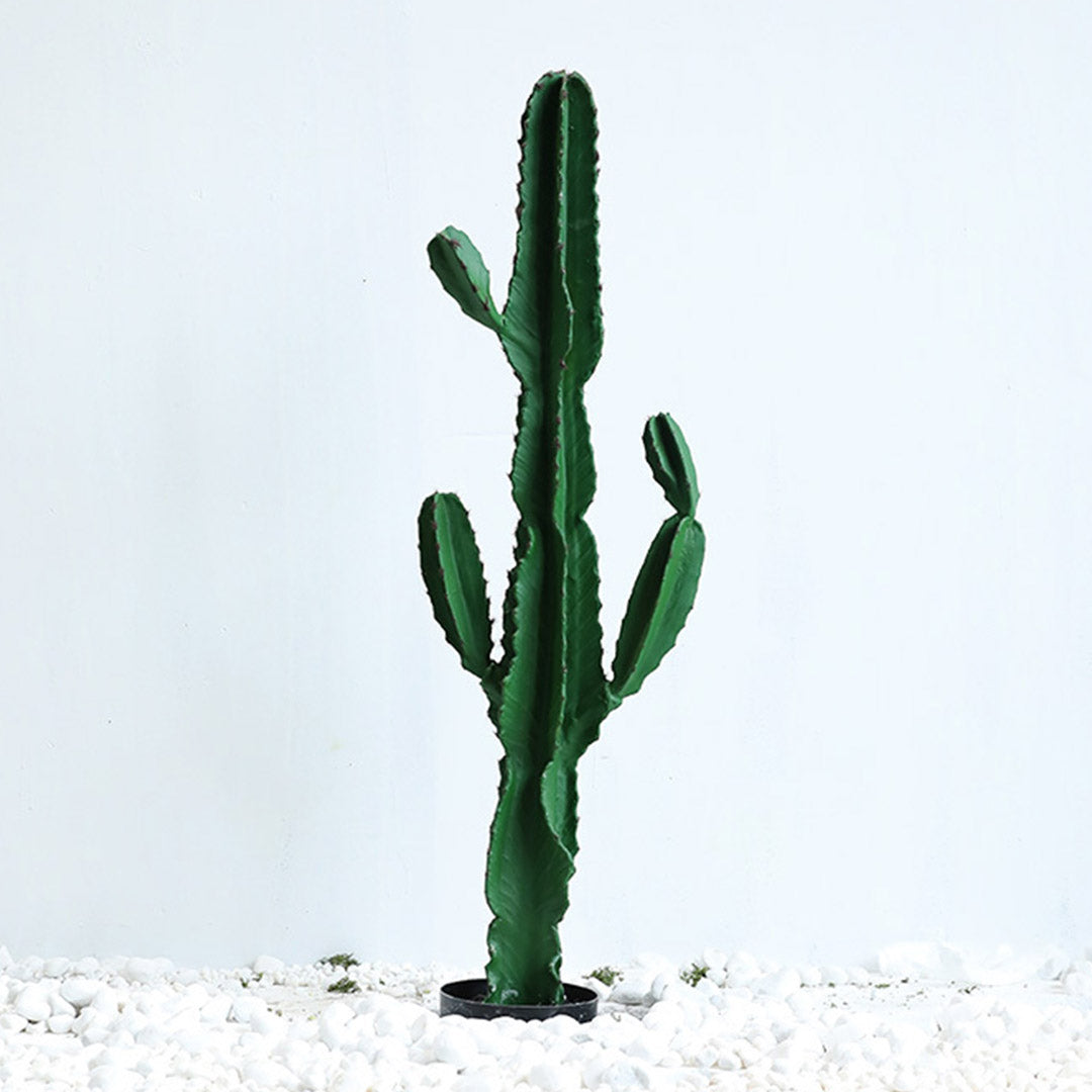 Premium 4X 120cm Green Artificial Indoor Cactus Tree Fake Plant Simulation Decorative 6 Heads - image4