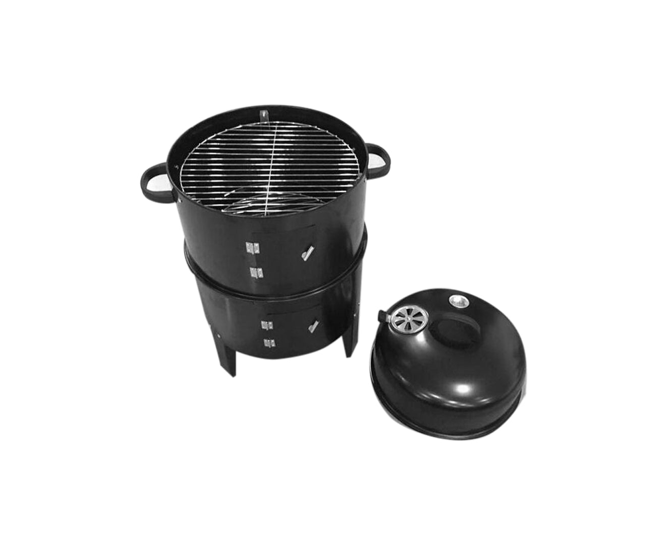 Premium 2X 3 in 1 Barbecue Smoker Outdoor Charcoal BBQ Grill Camping Picnic Fishing - image4