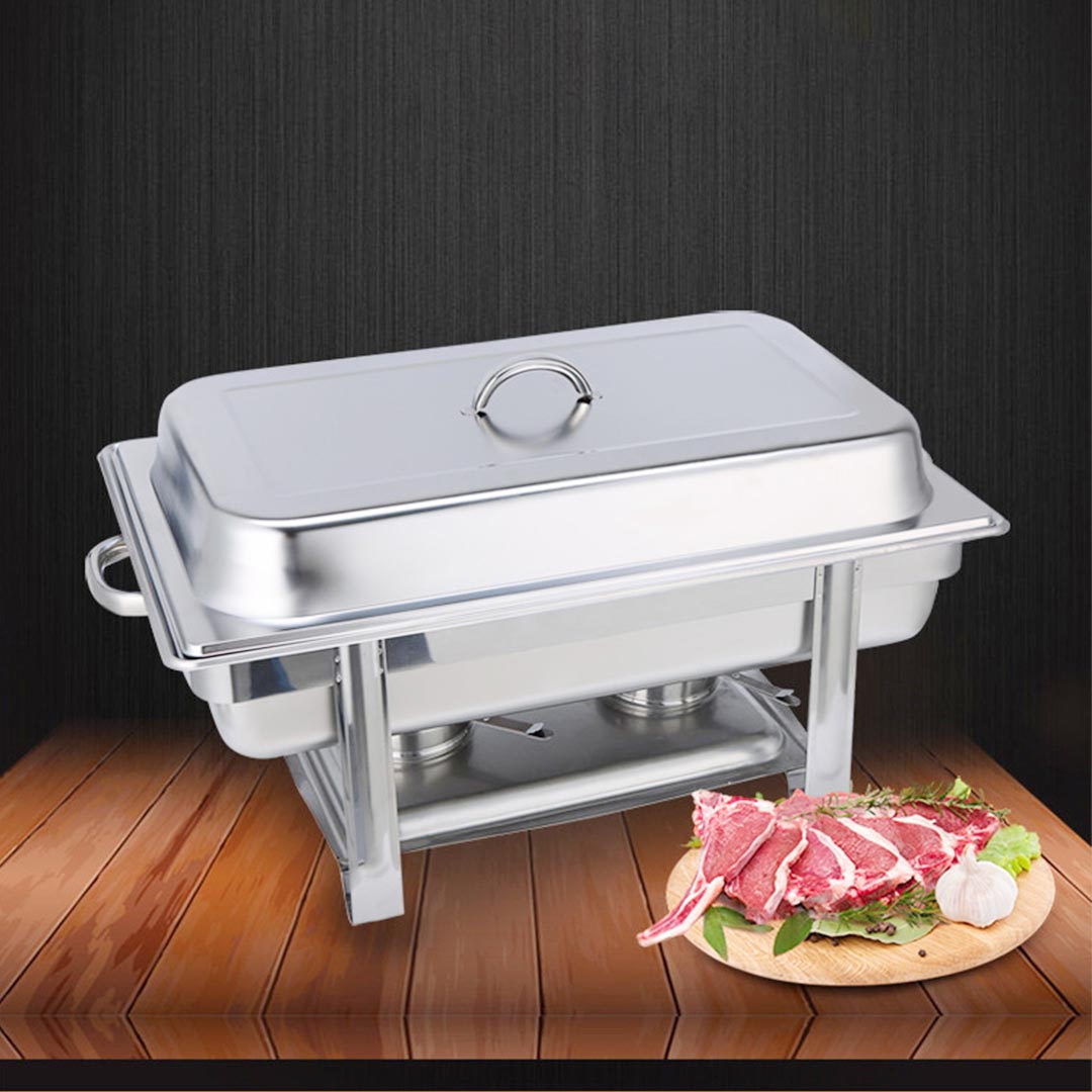 Premium Stainless Steel Chafing 2x4.5L Catering Dish Food Warmer - image4