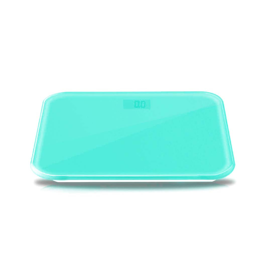 Premium 180kg Digital Fitness Weight Bathroom Gym Body Glass LCD Electronic Scales Blue - image3