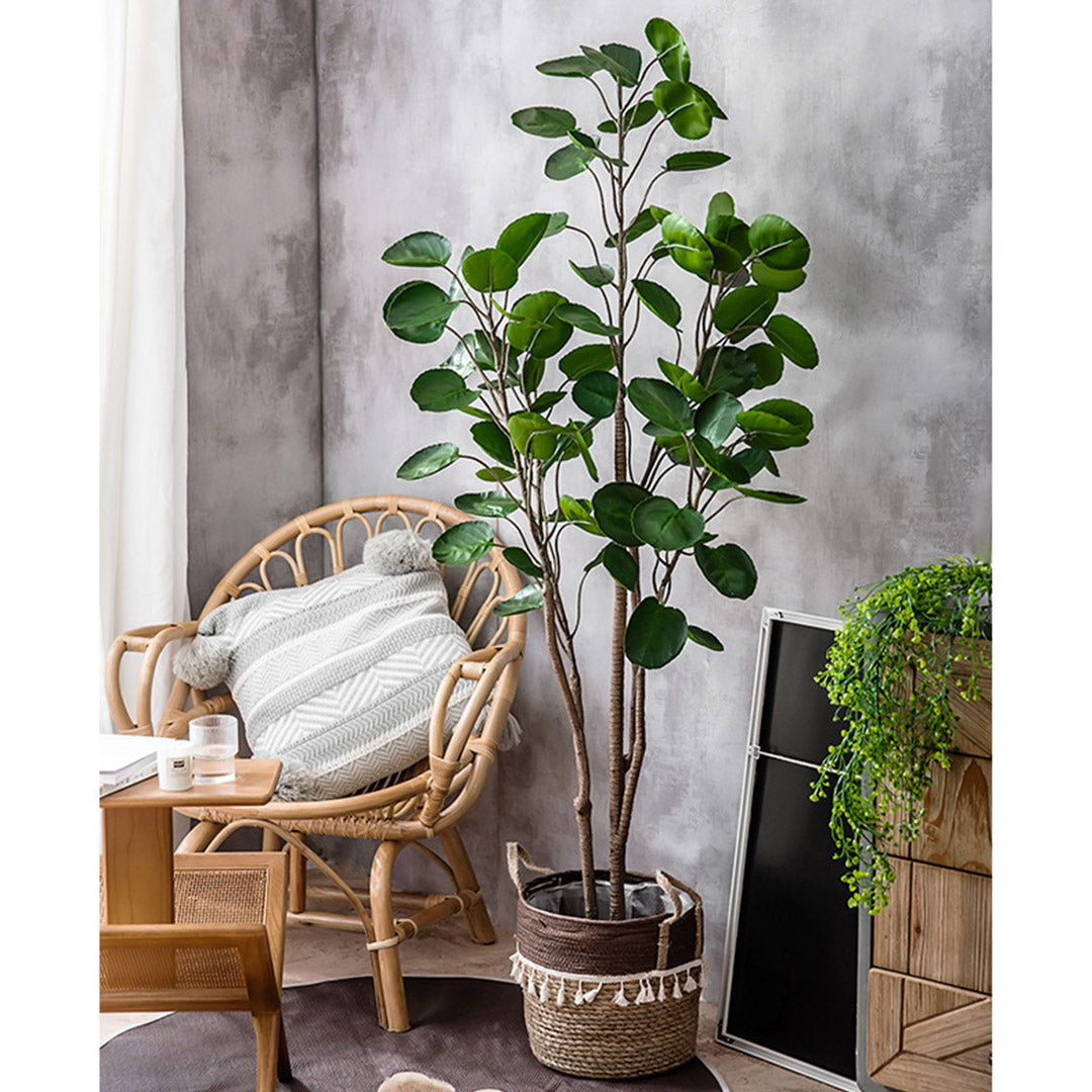 Premium 4X 95cm Green Artificial Indoor Pocket Money Tree Fake Plant Simulation Decorative - image4