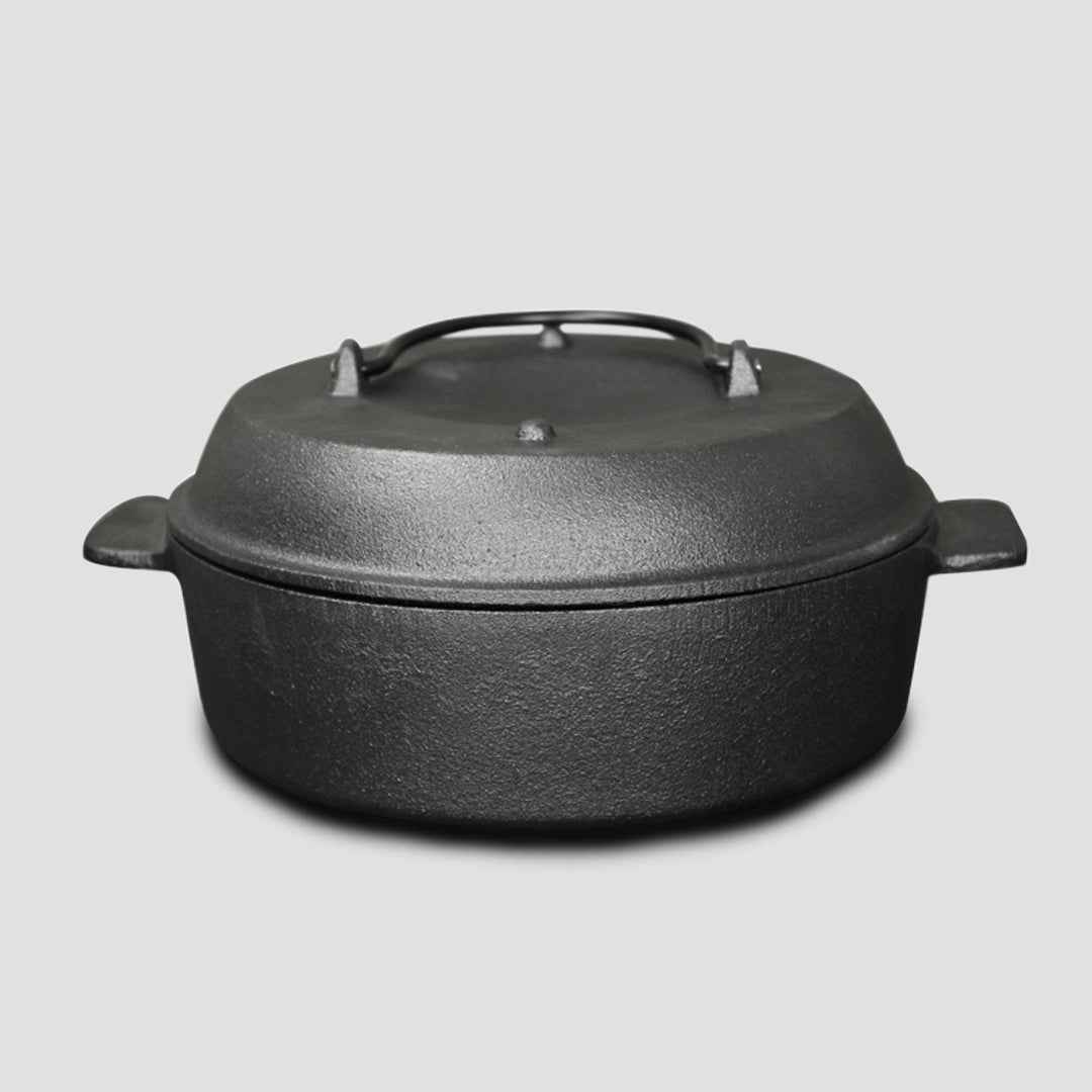 Premium 28cm Cast Iron Dutch Oven Pre-Seasoned Cast Iron Pot with Lid - image4