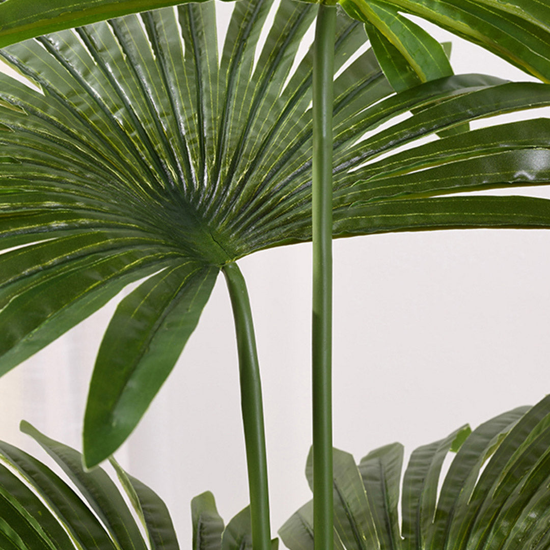 Premium 150cm Artificial Natural Green Fan Palm Tree Fake Tropical Indoor Plant Home Office Decor - image5