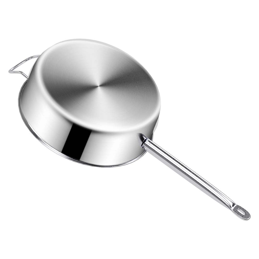 Premium 2X 28cm Stainless Steel Saucepan Sauce pan with Glass Lid and Helper Handle Triple Ply Base Cookware - image5