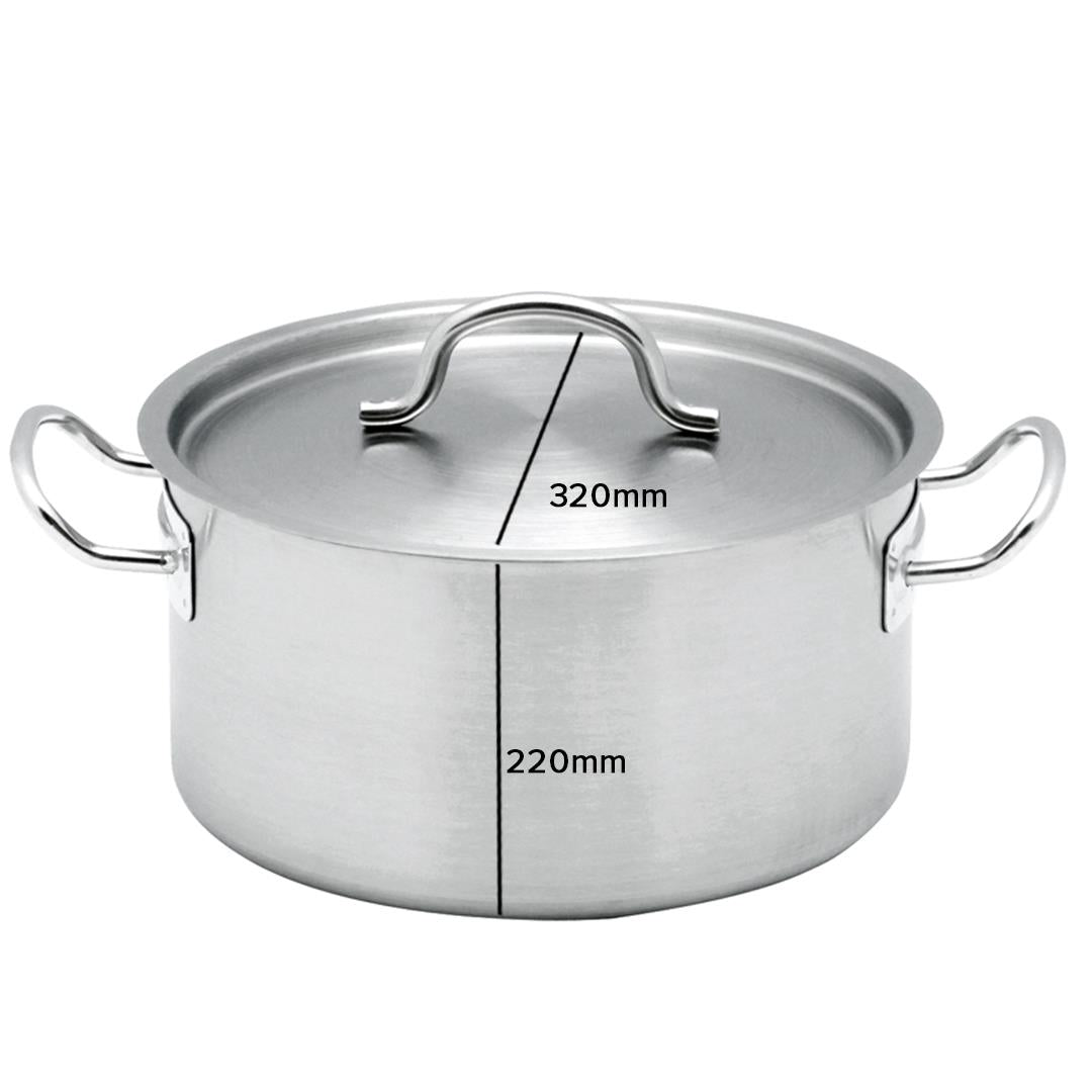 Premium Stock Pot 17L Top Grade Thick Stainless Steel Stockpot 18/10 - image8