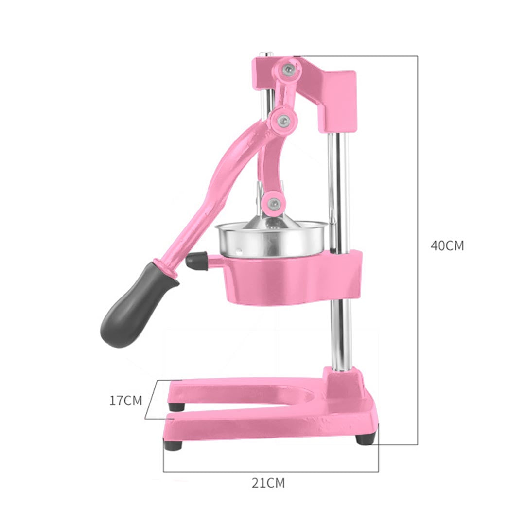 Premium 2X Commercial Manual Juicer Hand Press Juice Extractor Squeezer Orange Citrus Pink - image5