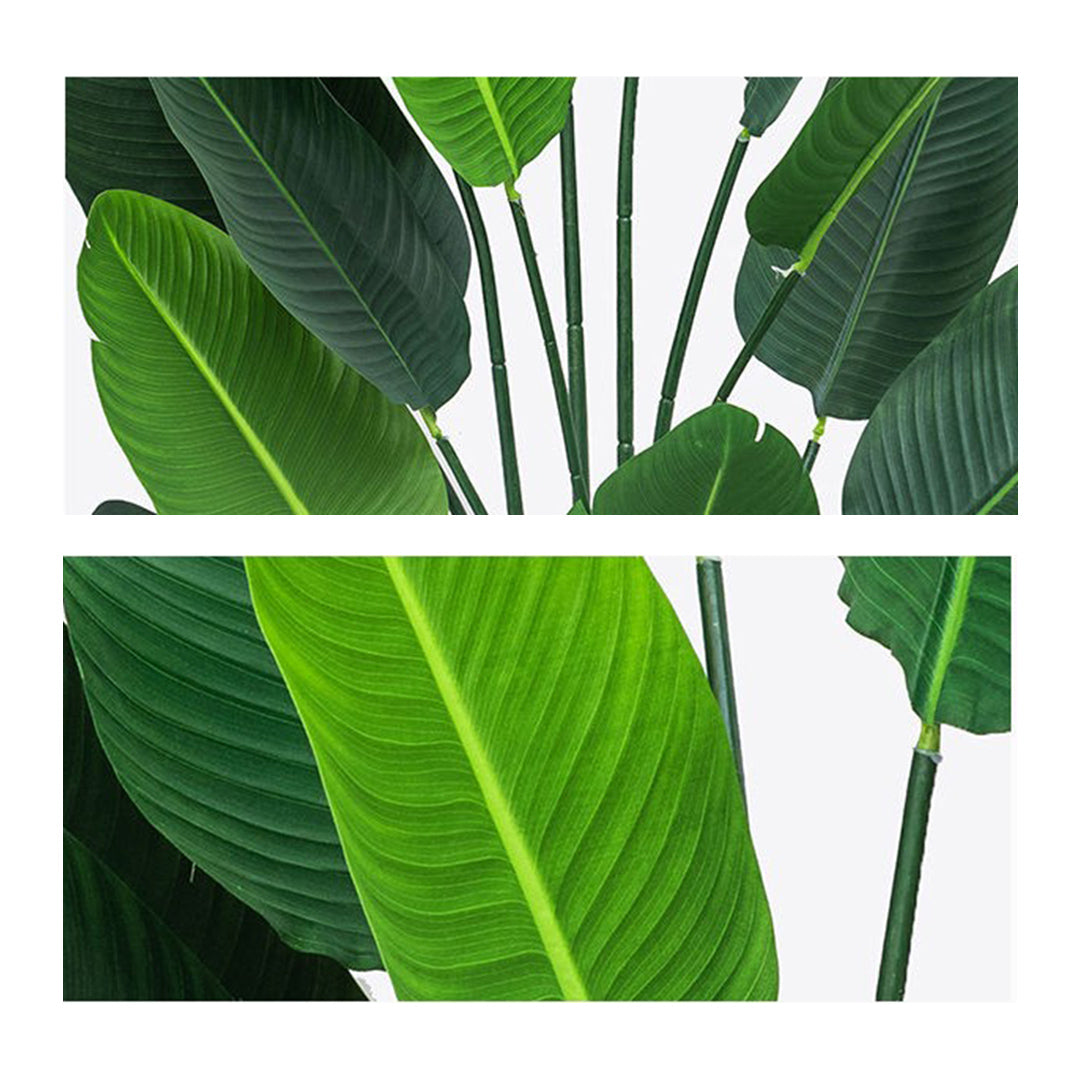 Premium 180cm Green Artificial Indoor Nordic Wind Traveler Banana Plant Fake Decorative Tree - image5