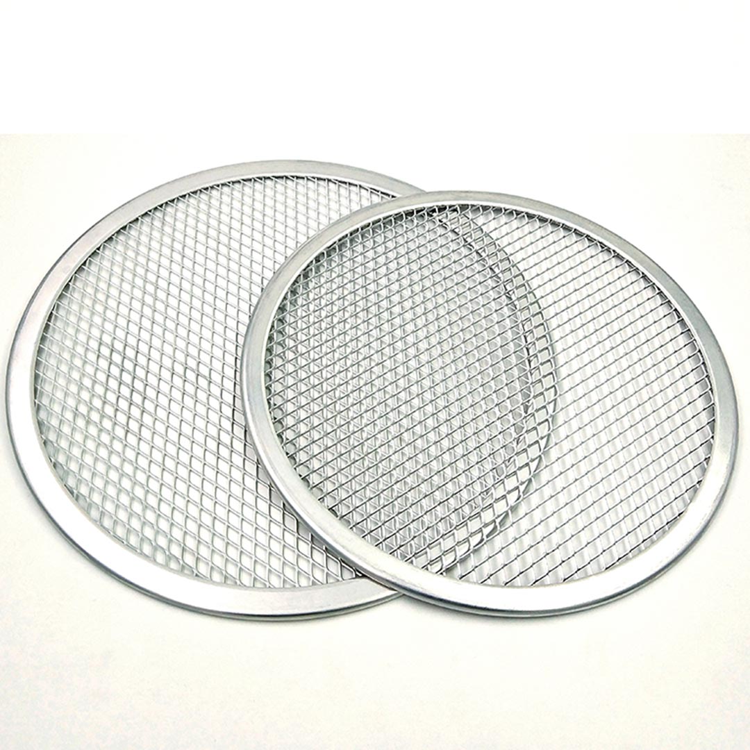 Premium 2X 12-inch Round Seamless Aluminium Nonstick Commercial Grade Pizza Screen Baking Pan - image5