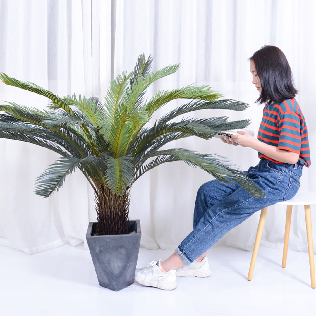 Premium 4X 155cm Artificial Indoor Cycas Revoluta Cycad Sago Palm Fake Decoration Tree Pot Plant - image5