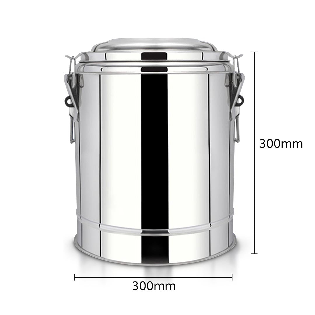 Premium 2X 12L Stainless Steel Insulated Stock Pot Dispenser Hot & Cold Beverage Container - image6