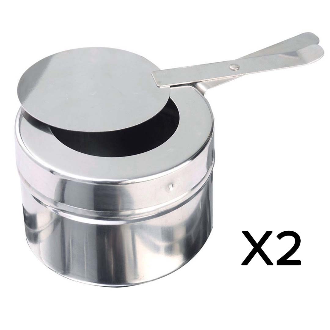 Premium 2X 9L Stainless Steel Full Size Roll Top Chafing Dish Food Warmer - image6