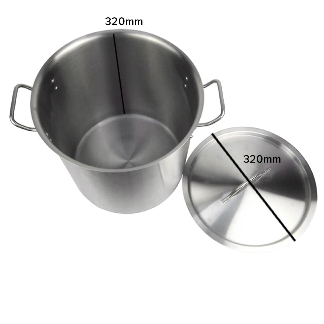 Premium Stock Pot 25L Top Grade Thick Stainless Steel Stockpot 18/10 - image9