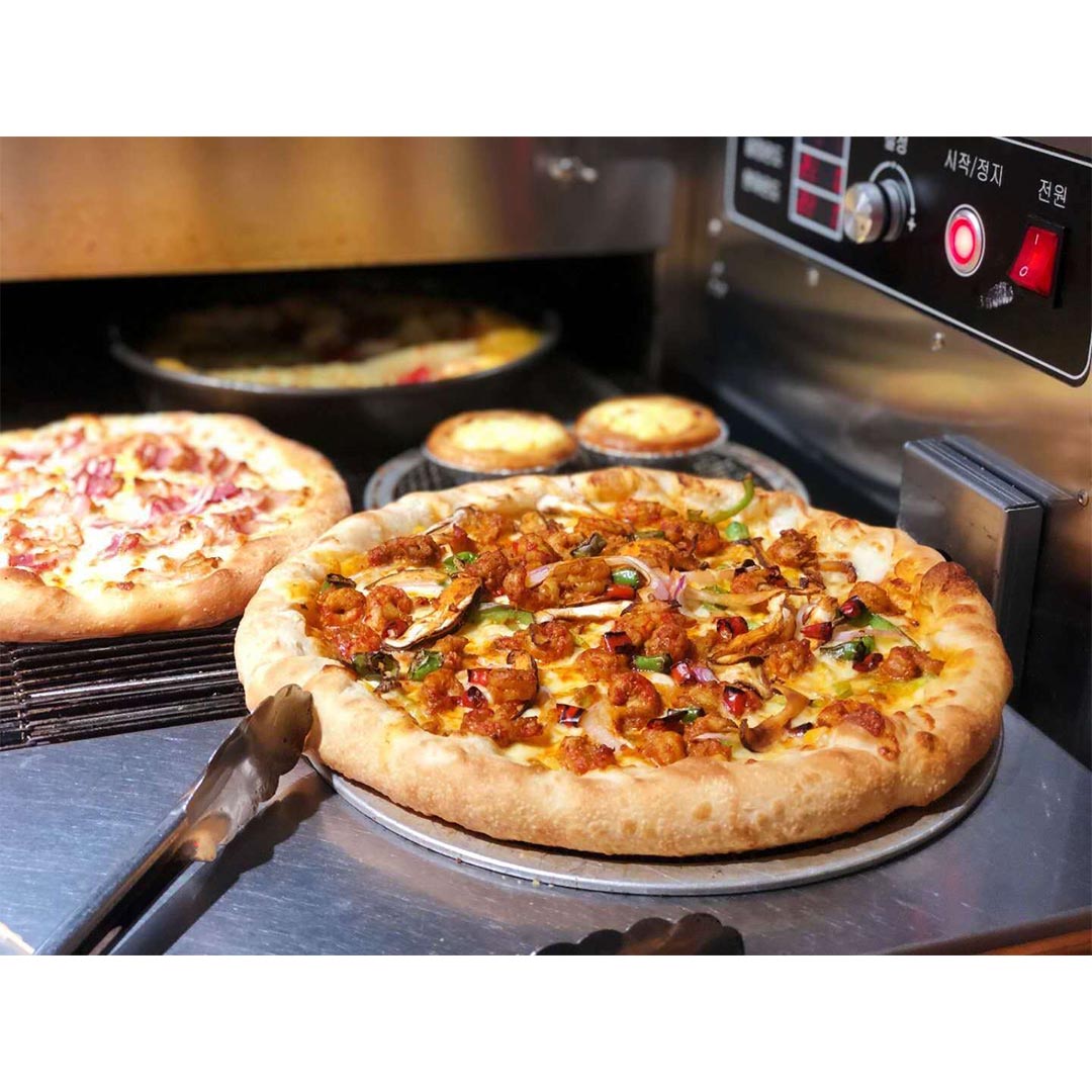 Premium 6X 9-inch Round Seamless Aluminium Nonstick Commercial Grade Pizza Screen Baking Pan - image7