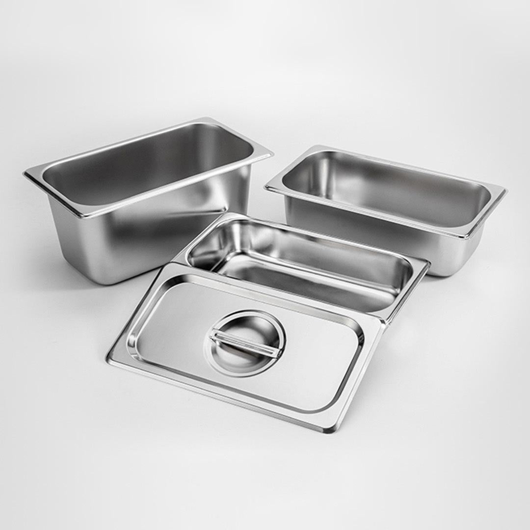 Premium 12X Gastronorm GN Pan Full Size 1/3 GN Pan 10cm Deep Stainless Steel Tray - image7