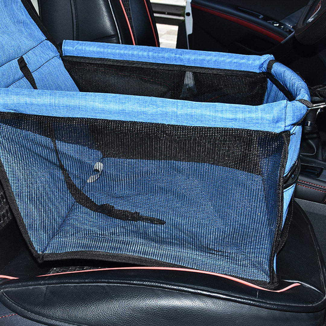 Premium Waterproof Pet Booster Car Seat Breathable Mesh Safety Travel Portable Dog Carrier Bag - image7