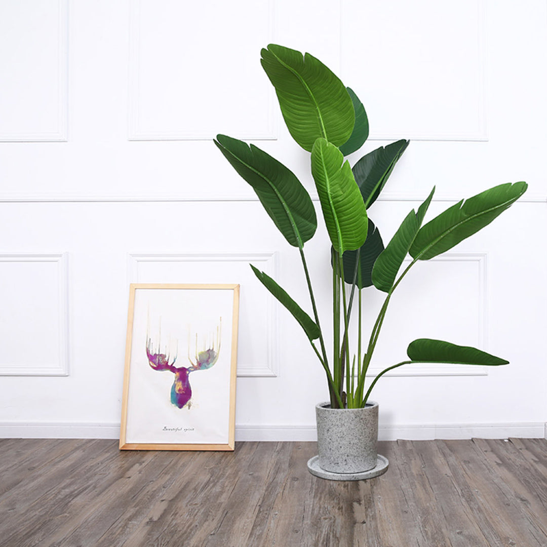 Premium 4X 180cm Green Artificial Indoor Nordic Wind Traveler Banana Plant Fake Decorative Tree - image8